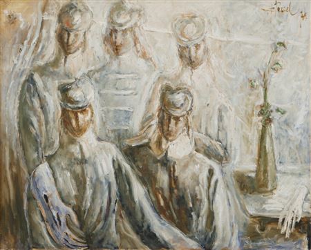 Sample artwork by Fidelio Ponce de Leon (1895 - 1949), known for avant-garde painting of impoverished children, landscape - View similar artists and auction records