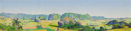 Sample artwork by Domingo (Enriquez Ramos (1894 - 1956), known for landscape painting, teaching - View similar artists and auction records