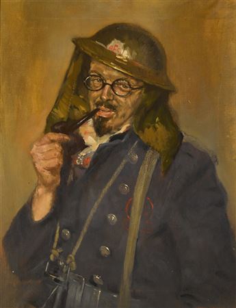 Portrait of an Auxiliary Fire Serviceman