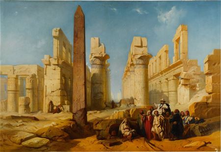 The Ruins of Karnak at Thebes by Jacob A Jacobs - Auction record, sale price, and art valuation. Compare with similar artists and explore comparable artworks.