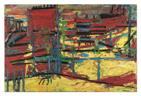 Sample artwork by Frank Helmut Auerbach (1931 - 2024), known for modernist figure to non objective painting - View similar artists and auction records