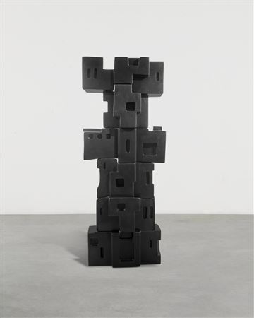 Sample artwork by Saloua Raouda Choucair (1916 - 2017), known for abstract geometric small painting and sculpture - View similar artists and auction records