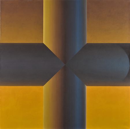 Seventh Cross No. 229 by Samia Halaby - Auction record, sale price, and art valuation. Compare with similar artists and explore comparable artworks.