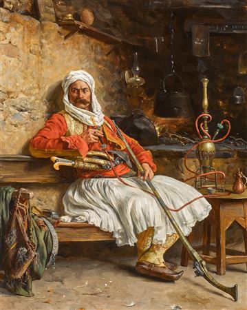 A Resting Bashi-Bazouk by Paul Joanovitch - Auction record, sale price, and art valuation. Compare with similar artists and explore comparable artworks.