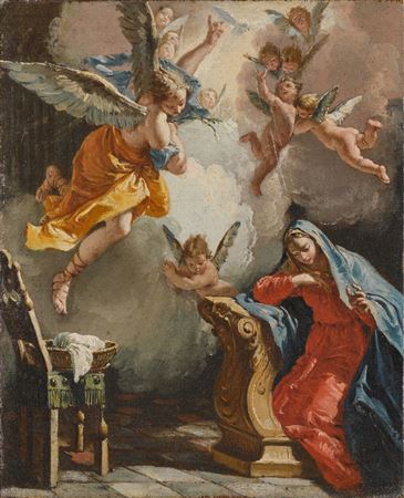 The Annunciation by Francesco Salvator Fontebasso - Auction record, sale price, and art valuation. Compare with similar artists and explore comparable artworks.