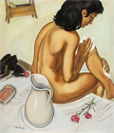 Young girl with an ewer