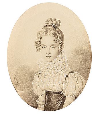 Portrait of the Duchesse de Berry (1798-1870) / Portrait of Marie-Clémentine d'Autriche (1777-1801) / Portrait of Louise Charlotte de Bourbon-Siciles (1804-1844) (3)