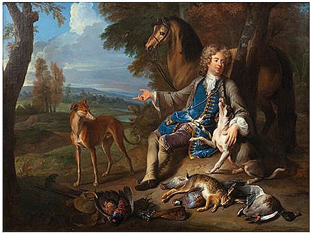 Self-portrait as a hunter in a landscape