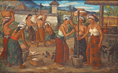 Sample artwork by Liu Kang (1911 - 2005), known for painting - View similar artists and auction records