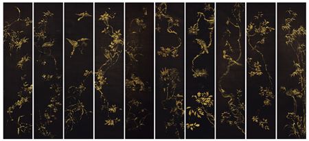 Gold-toothed flower and bird portrait by SeungUp Chang - Auction record, sale price, and art valuation. Compare with similar artists and explore comparable artworks.