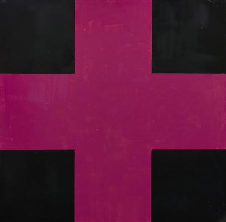 Purple Cross, 1995 by John Nixon - Auction record, sale price, and art valuation. Compare with similar artists and explore comparable artworks.