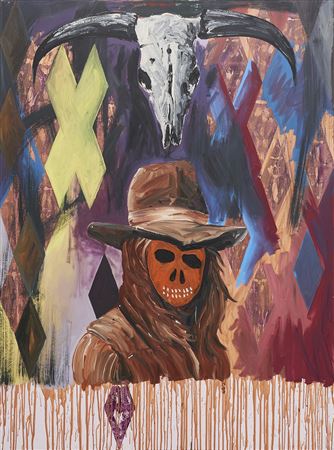 Skull Cowboy by David Griggs - Auction record, sale price, and art valuation. Compare with similar artists and explore comparable artworks.