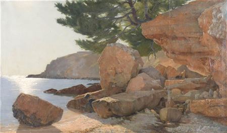 Seascape, 1870 by Francisco Torrescassana - Auction record, sale price, and art valuation. Compare with similar artists and explore comparable artworks.