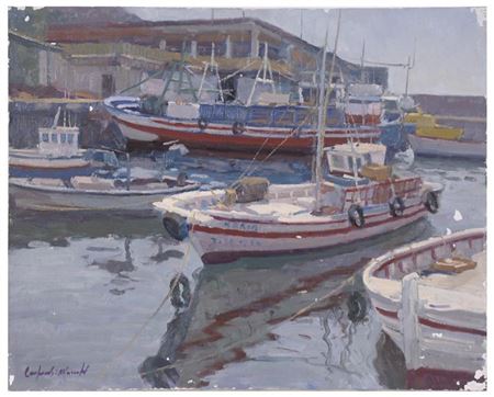 BARCA EN REPOSO. PORT DE BLANES