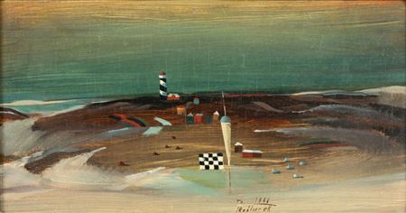 LIGHTHOUSE AND SWIMMERS.
