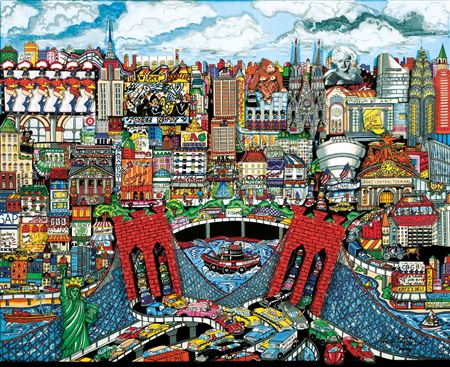 Sample artwork by Charles Fazzino (Born 1955), known for 3-d graphics, kinetic sculpture, serigraphs - View similar artists and auction records
