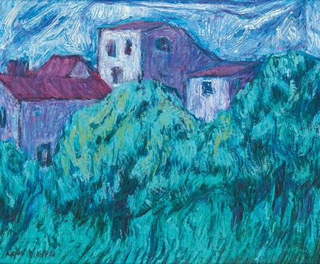 Purple houses