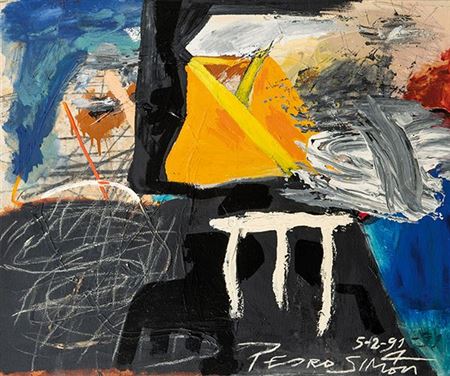 Sample artwork by Pedro Simon (Born 1949), known for painting - View similar artists and auction records
