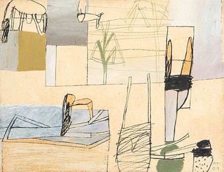 Untitled by Adrian Moya - Auction record, sale price, and art valuation. Compare with similar artists and explore comparable artworks.