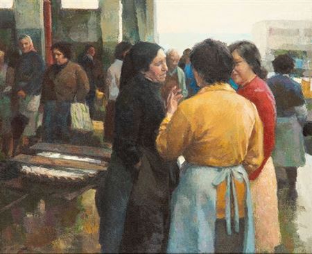 Women in the fish market