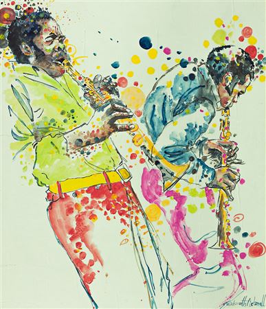 José Williams Playing the Sax.