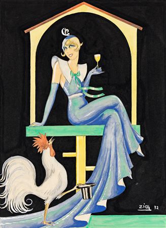 Mistinguett in a hen house by Louis Gaudin - Auction record, sale price, and art valuation. Compare with similar artists and explore comparable artworks.