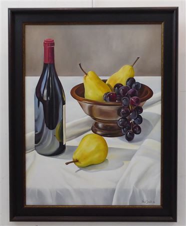 Wine bottle and Fruit Bowl