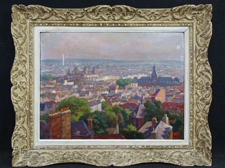 Panoramic view of Le Havre by Georges Gonthier - Auction record, sale price, and art valuation. Compare with similar artists and explore comparable artworks.