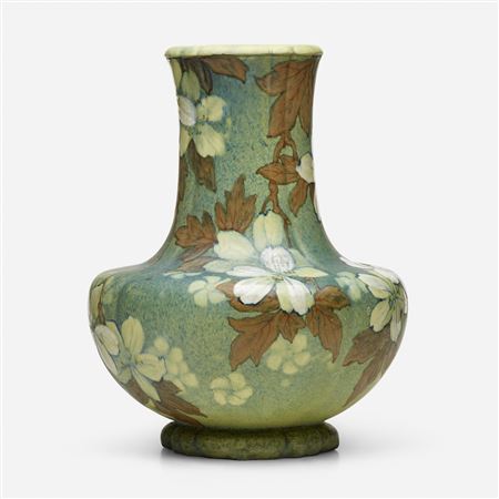 Vase with hawthorn blossoms