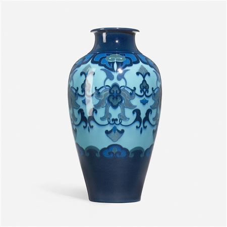 Rare and Large Turquoise Blue/Blue Tinted vase