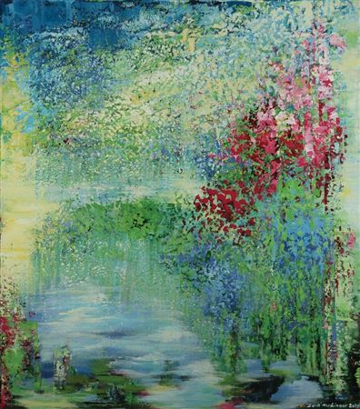 Flowers, following Monet, 2020