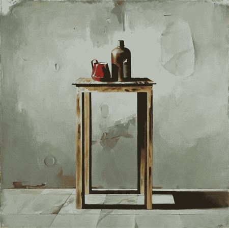 Pitcher and Jug on a Table