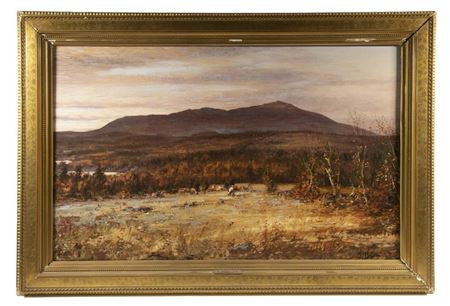 Cows in Autumn Valley Pasture, Mount Monadnock, New Hampshire