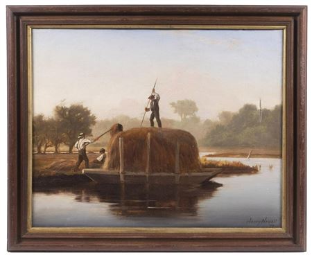Loading the Hay Barge