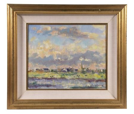 French Landscape with Figures and a Small Village