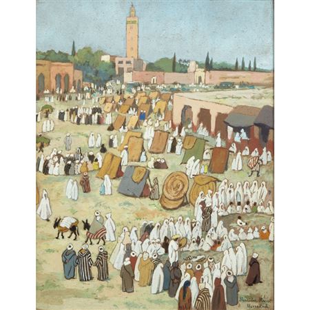 ANIMATION AUX ABORDS DE LA KOUTOUBIA, MARRAKECH