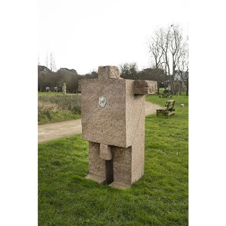 Primitive nude" sculpture