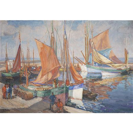 APPAREILLAGE DE THONIERS SUR LE PORT DE L'ÎLE D'YEU