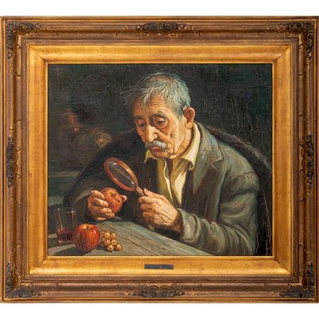 Old man in inn