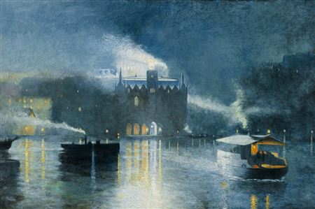 "The Maria lift in evening lighting"