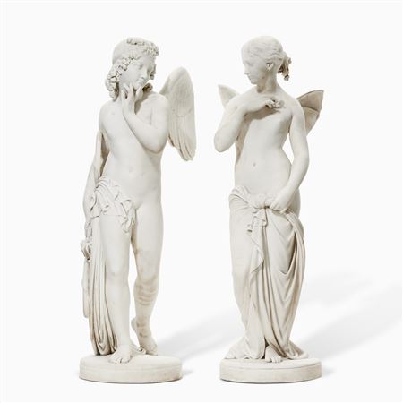 Cupid and Psyche by Giovanni Maria Benzoni - Auction record, sale price, and art valuation. Compare with similar artists and explore comparable artworks.