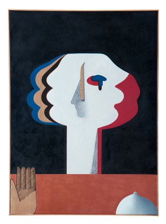 "Hommage à Malewitsch "Gegenstandslose Figur 7" (d'aprés un étude de 1968)"