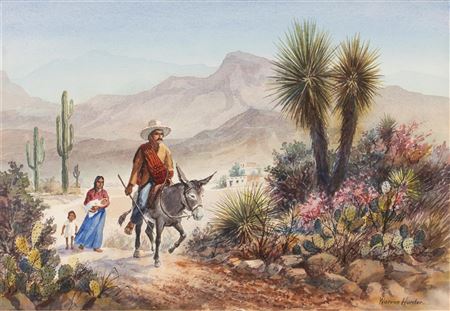 Man on Burro