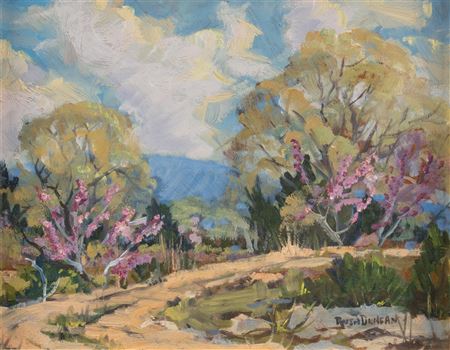 Tasseled Oaks and Redbuds