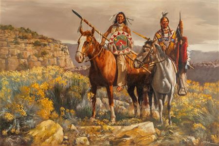"Ridge Riders" by Jay Hester - Auction record, sale price, and art valuation. Compare with similar artists and explore comparable artworks.