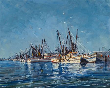 "Shrimp Boats, Aransas Pass"