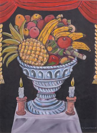 Altar Still Life by Raymundo Gonzalez - Auction record, sale price, and art valuation. Compare with similar artists and explore comparable artworks.