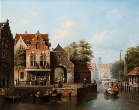 Activities along a canal