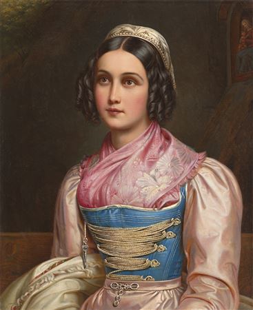 Sample artwork by Joseph Karl Stieler (1781 - 1858), known for painting and sculpture - View similar artists and auction records