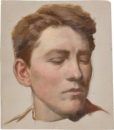 Study of a head by Konrad Bose - Auction record, sale price, and art valuation. Compare with similar artists and explore comparable artworks.